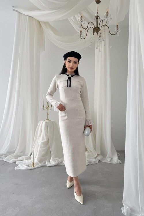 Bonen Cep Detaylı Elbise