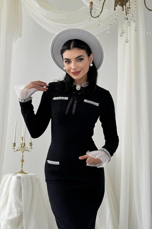 Bonen Cep Detaylı Elbise