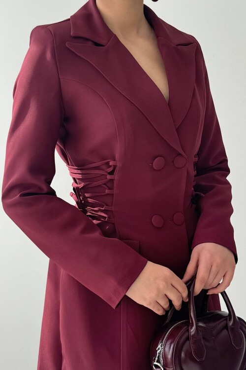 Celero Bağlamalı Ceket Elbise