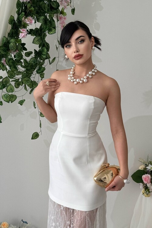 Ceson Straplez Elbise