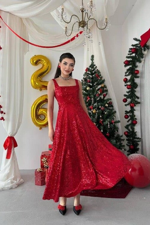 Dega Pul Payet Elbise