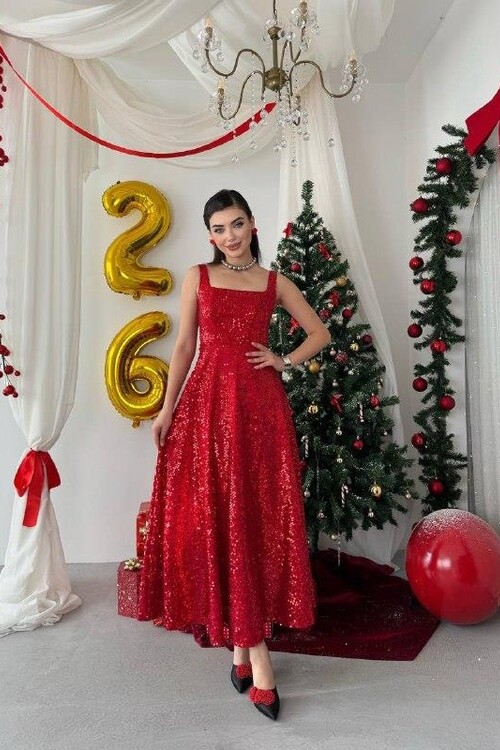 Dega Pul Payet Elbise