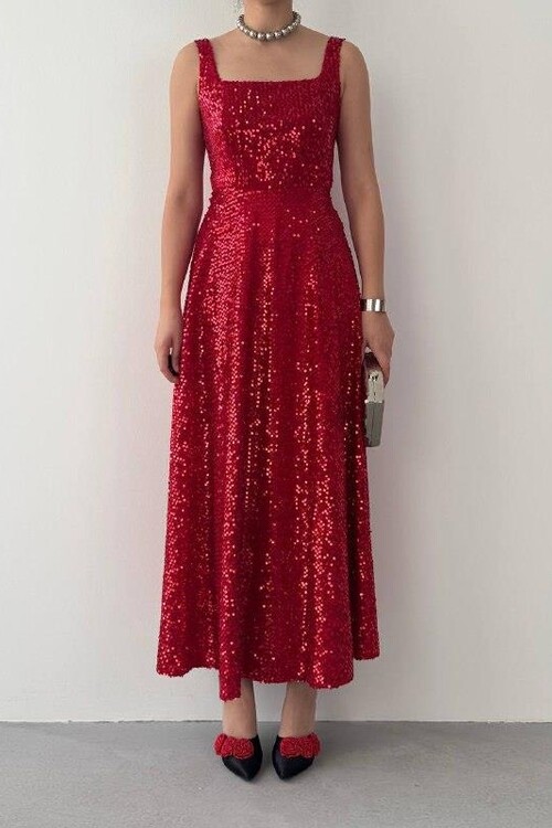 Dega Pul Payet Elbise