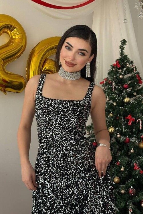 Dega Pul Payet Elbise