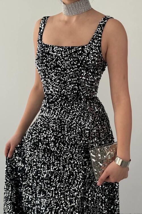 Dega Pul Payet Elbise