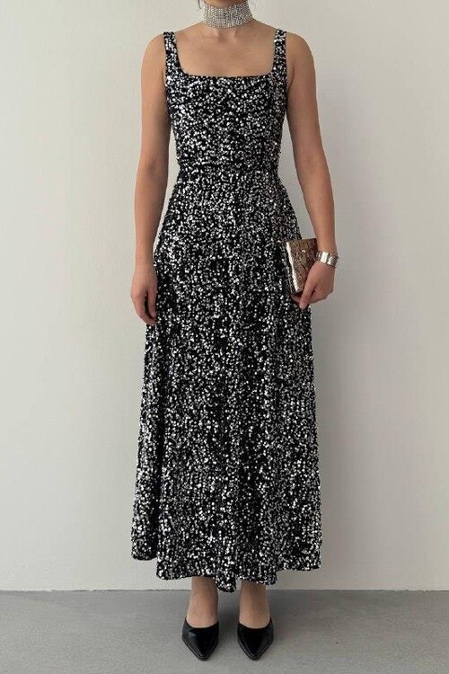 Dega Pul Payet Elbise