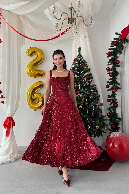 Dega Pul Payet Elbise