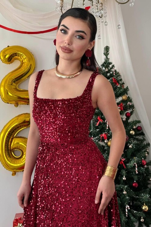 Dega Pul Payet Elbise