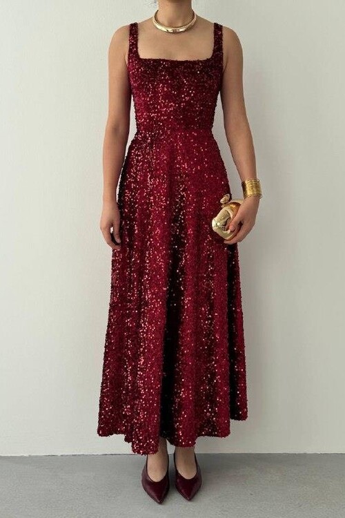 Dega Pul Payet Elbise