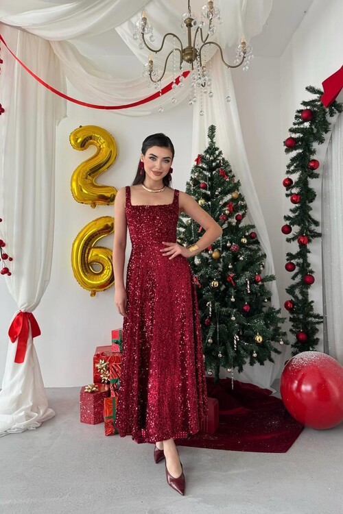 Dega Pul Payet Elbise