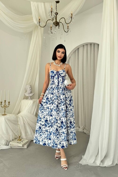 Delya İp Askılı Elbise