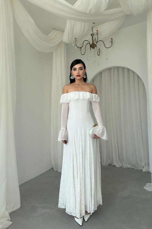 Ester Straplez Elbise