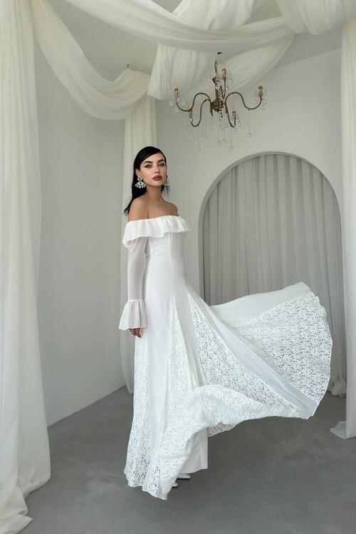 Ester Straplez Elbise