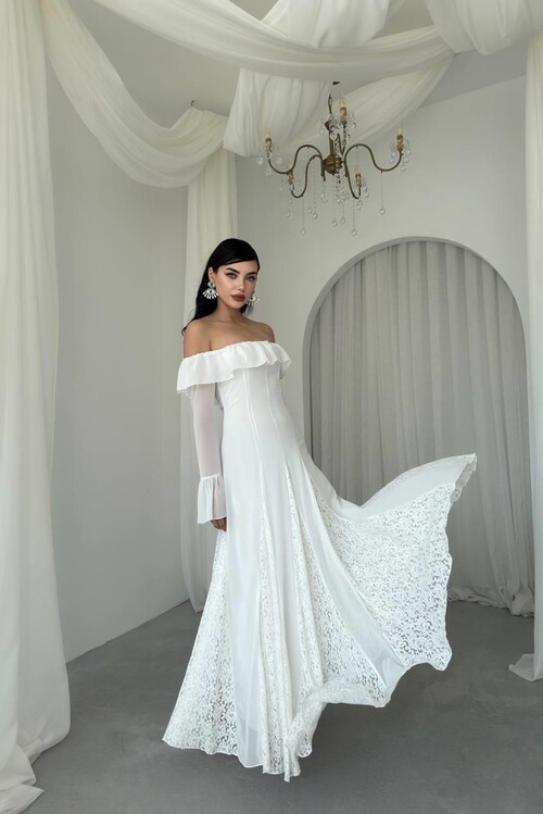 Ester Straplez Elbise