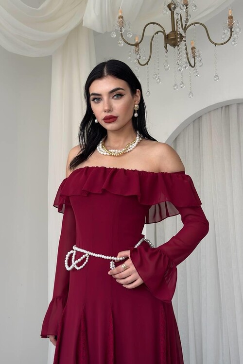 Ester Straplez Elbise