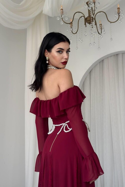 Ester Straplez Elbise