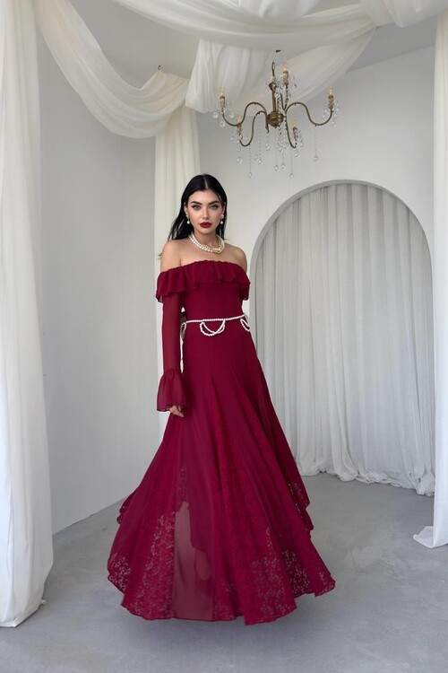 Ester Straplez Elbise