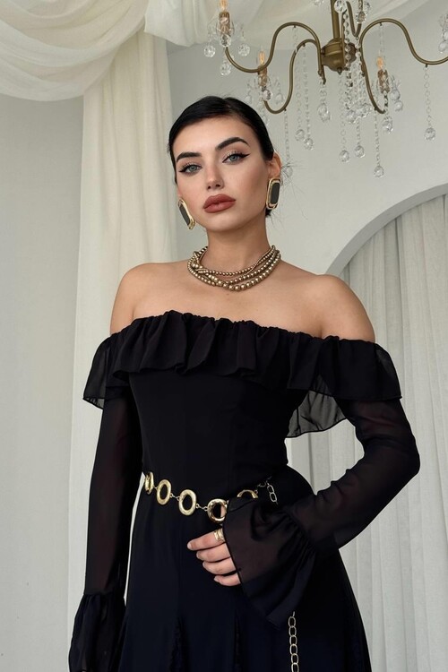 Ester Straplez Elbise