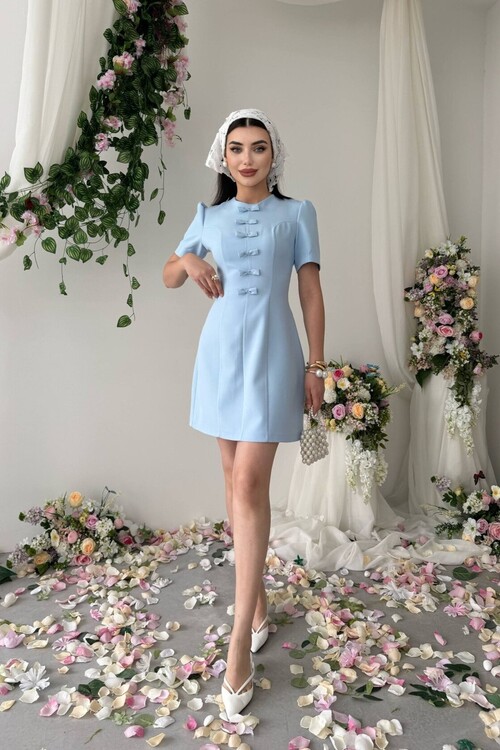 Evan Fiyonk Detaylı Elbise