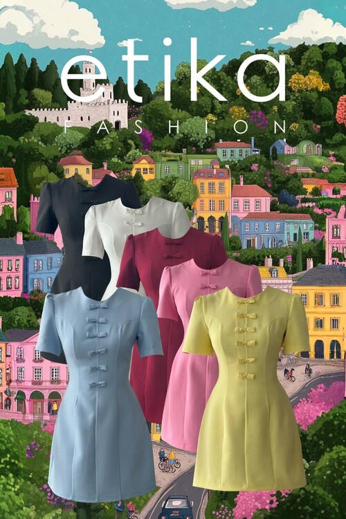 Evan Fiyonk Detaylı Elbise