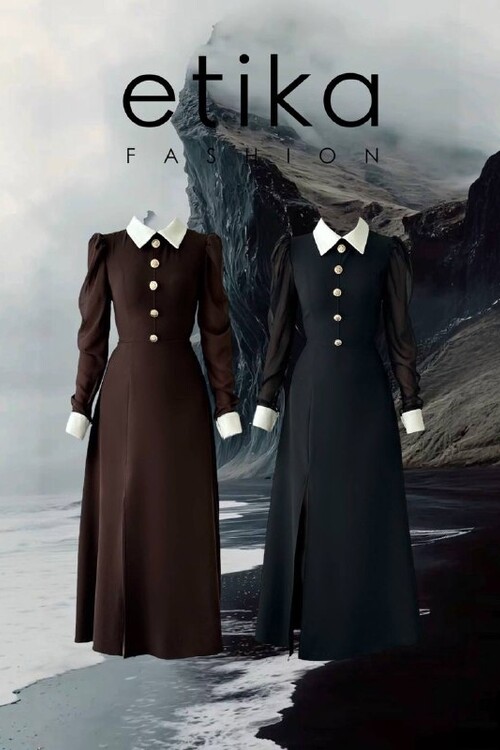 Evona Yırtmaç Detaylı Elbise