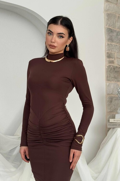 Ferya Büzgülü Elbise