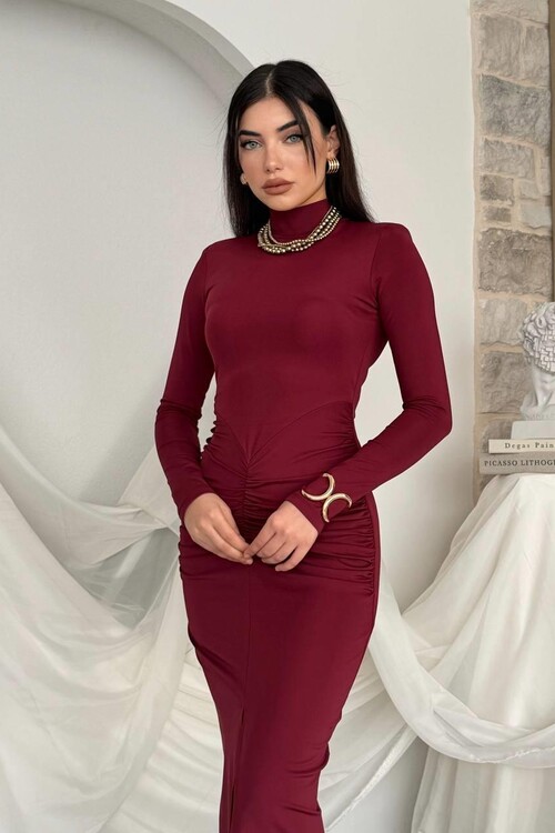 Ferya Büzgülü Elbise