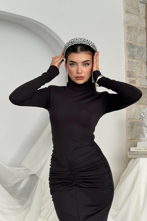 Ferya Büzgülü Elbise