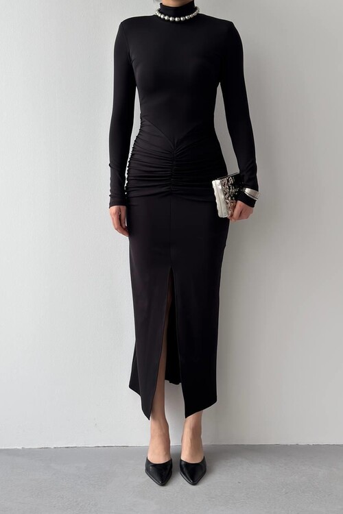 Ferya Büzgülü Elbise