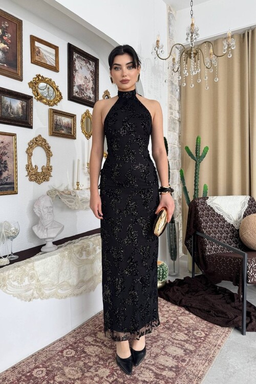 Gerne Neckline Dress