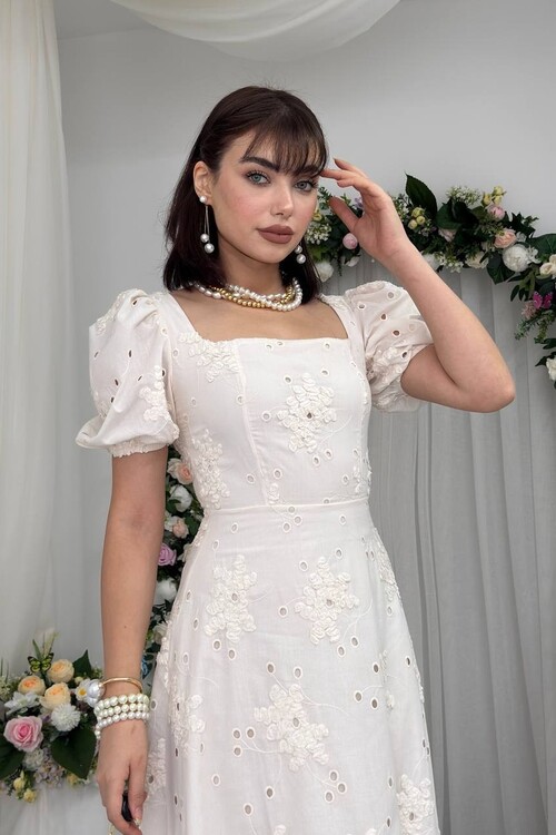 Graf Balloon Sleeve Dress