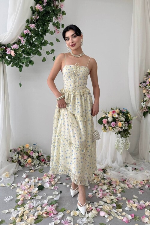 Hafza İp Askılı Elbise