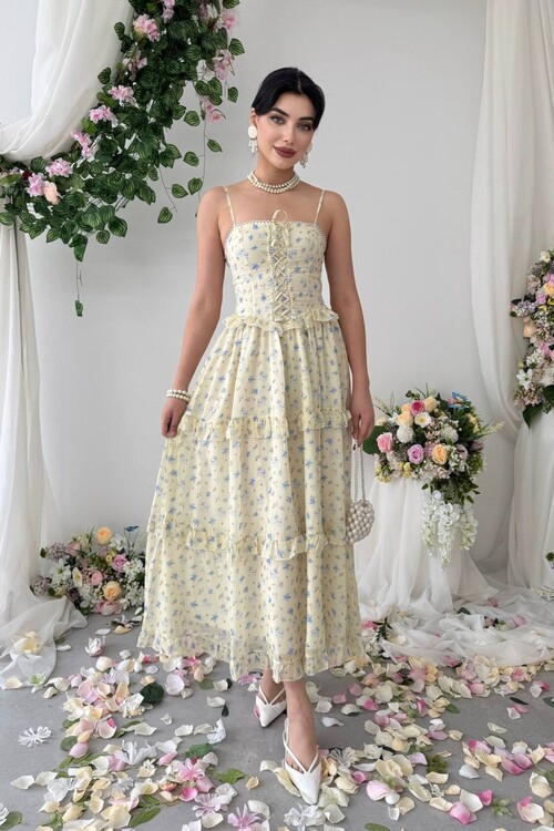 Hafza İp Askılı Elbise