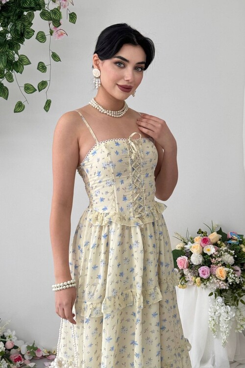 Hafza İp Askılı Elbise