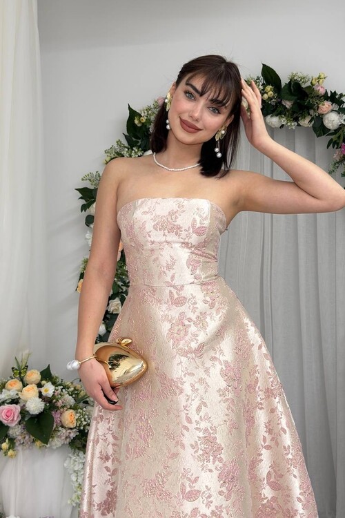 Haseki Strapless Dress