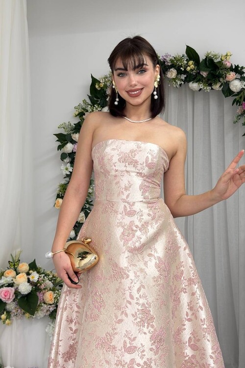 Haseki Strapless Dress