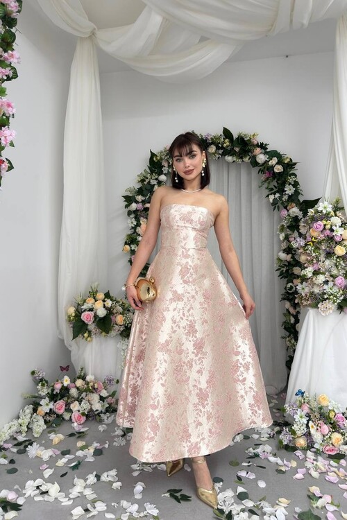 Haseki Strapless Dress