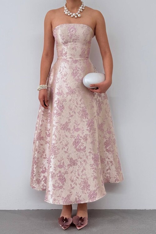 Haseki Straplez Elbise