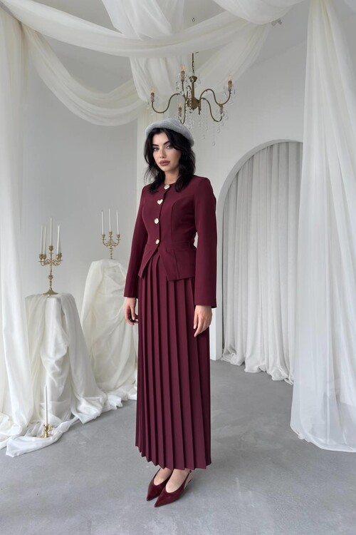 Insa Karma Düğme Detaylı Takım