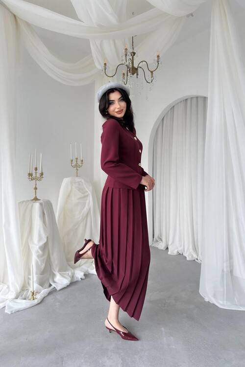 Insa Karma Düğme Detaylı Takım