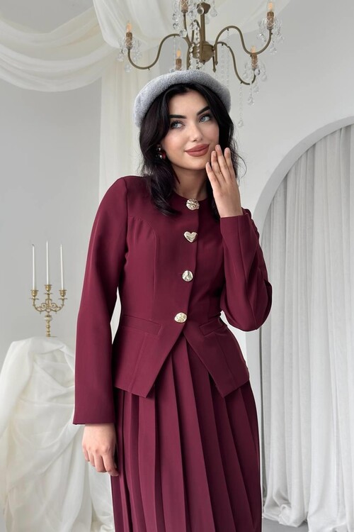 Insa Karma Düğme Detaylı Takım