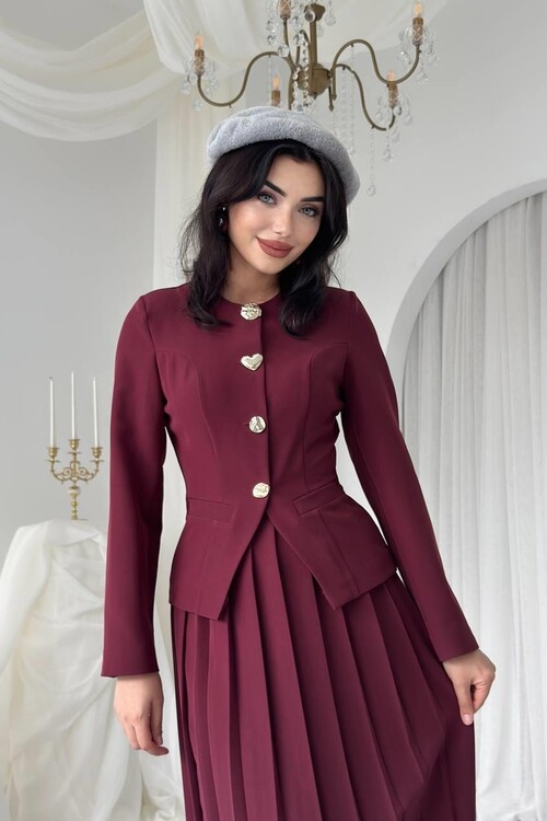 Insa Karma Düğme Detaylı Takım