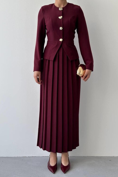 Insa Karma Düğme Detaylı Takım