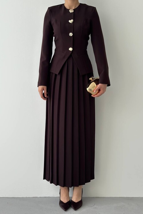 Insa Karma Düğme Detaylı Takım