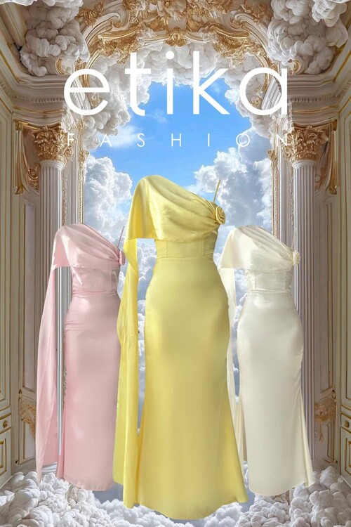 Junas Yaka Kuşağı Detaylıı Elbise