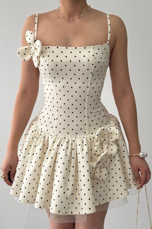 Keraj Dress with Floral Details