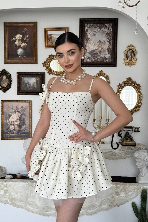 Keraj Dress with Floral Details