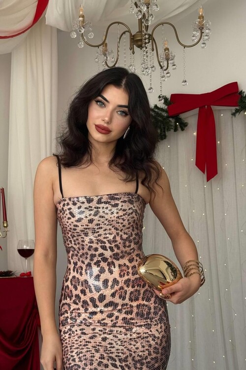 Kisha İp Askılı Elbise