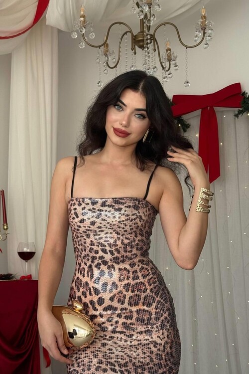 Kisha İp Askılı Elbise