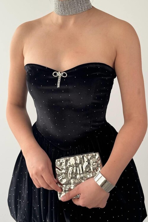 Lessi Straplez Elbise